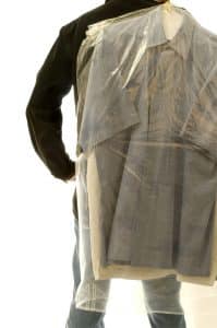Man with Dry Cleaning